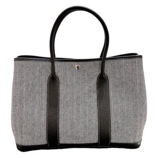 エルメス(Hermes)の　エルメス HERMES ガーデンパーティＰＭ □Ｎ刻印 ブラウン ヘリ―ボーン・ネゴンダ レディース トートバッグ(トートバッグ)