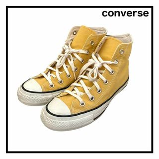 コンバース(CONVERSE)のコンバース　オールスター　オニベジ　ハイ　クチナシ　イエロー　レディース　24(スニーカー)