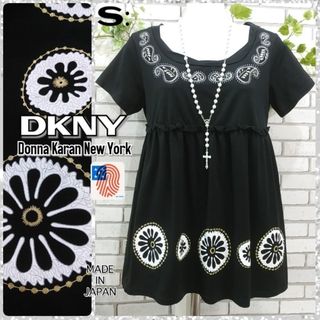 DKNY - S：未使用★チュニックTシャツ／DKNY ダナキャラン★ブラック