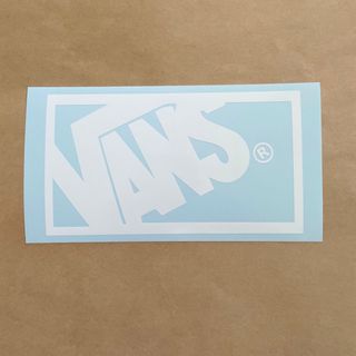 ヴァンズ(VANS)の[白] VANS ヴァンズ カッティングステッカー◆グロス◆(スケートボード)