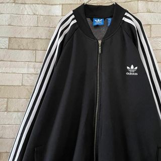 adidas - アディダス トラックジャケット ジャージ トレフォイル ATP 黒 白 2XL