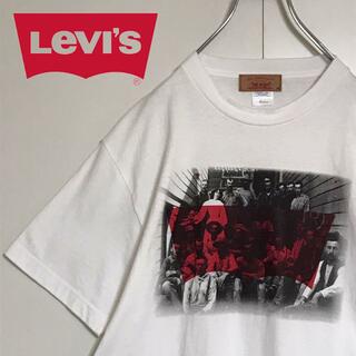 Levi's - 【美品】リーバイス　プリントロゴ入りTシャツ　希少デザイン　A1186