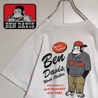 BEN DAVIS - 【美品】ベンデイビス  バックプリントロゴ入りTシャツ　人気　A1183