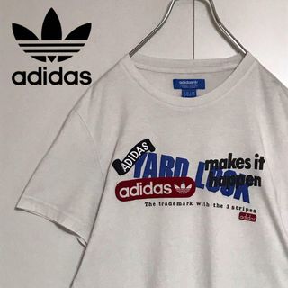 アディダス(adidas)の【入手困難】アディダス　ロゴ入りTシャツ　ベロア　ワッペン　A1138(Tシャツ/カットソー(半袖/袖なし))