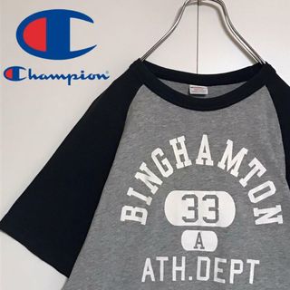 チャンピオン(Champion)の【人気定番】チャンピオン　プリントTシャツ　ラグラン　バイカラー　H795(Tシャツ/カットソー(半袖/袖なし))