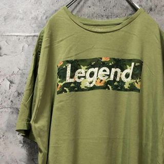 【迷彩】Legend ボックスロゴ USA輸入 オーバーサイズ Tシャツ(Tシャツ/カットソー(半袖/袖なし))