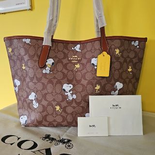 COACH - コーチ スヌーピー トートバッグ COACH ウッドストック 可愛い 人気 新品