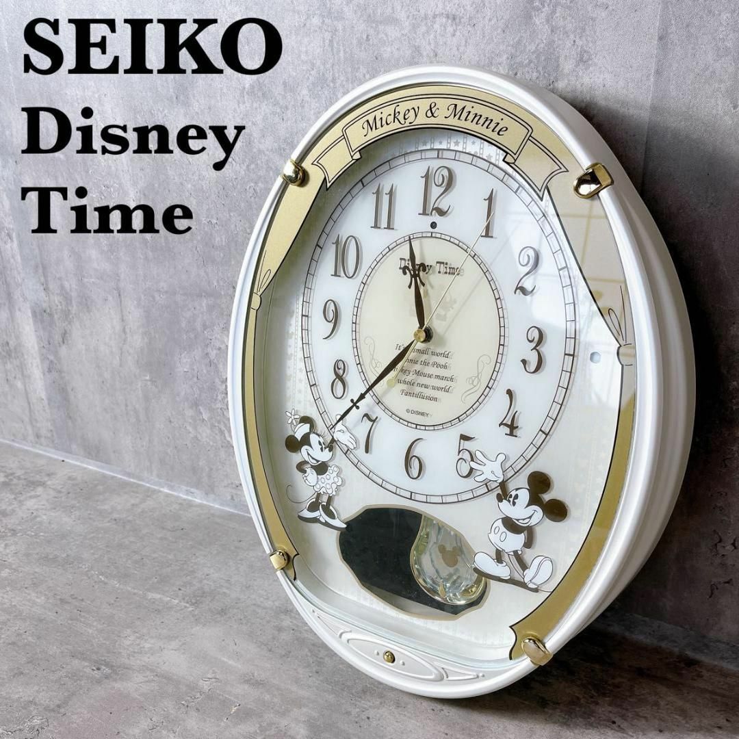 SEIKO(セイコー)の廃盤　希少　セイコー　ディズニータイム　FW567W　 掛け時計　メロディ　5曲 インテリア/住まい/日用品のインテリア小物(掛時計/柱時計)の商品写真