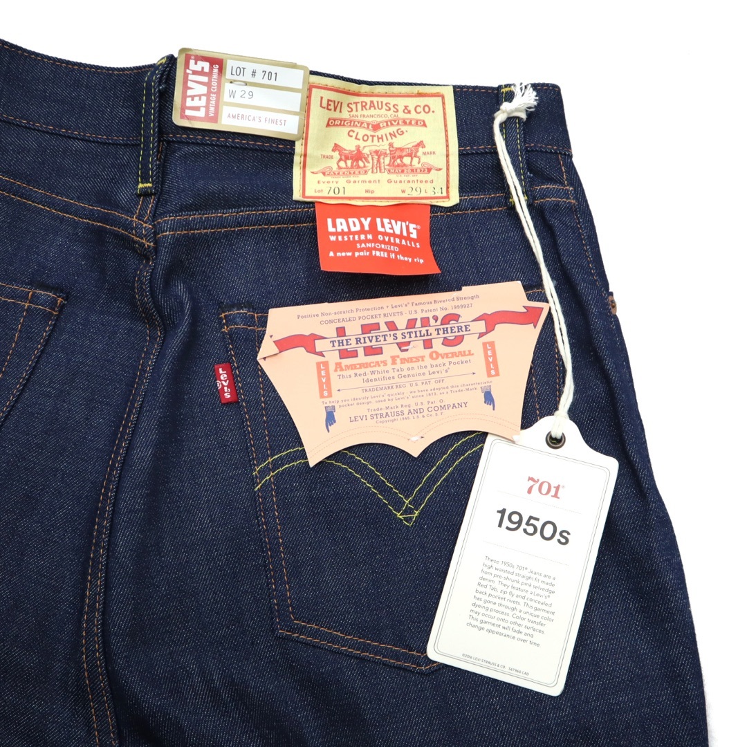 Levi's(リーバイス)のデッドストック 復刻 リーバイス LVC 701 1950s 赤耳 デニムパンツ メンズのパンツ(デニム/ジーンズ)の商品写真