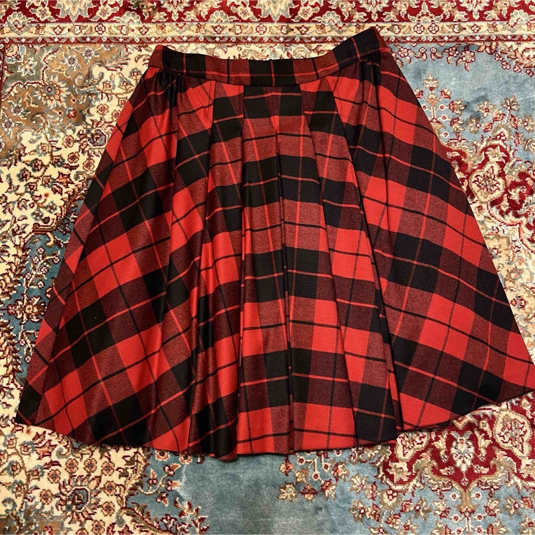 D&G 赤チェック パニエハイウエストスカート DOLCE&GABBANA D&G 赤チェック パニエハイウエストスカート DOLCE&GABBANA