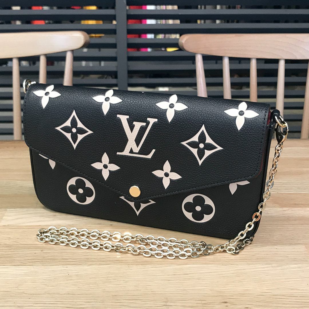 LOUIS VUITTON(ルイヴィトン)の新品同様 ルイヴィトン 現行 アンプラント ポシェットフェリシー ブラック レディースのバッグ(ショルダーバッグ)の商品写真