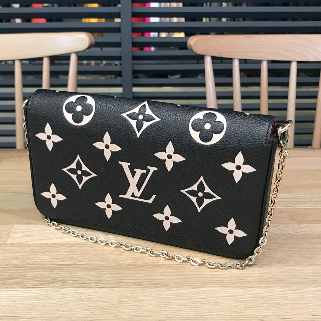 LOUIS VUITTON(ルイヴィトン)の新品同様 ルイヴィトン 現行 アンプラント ポシェットフェリシー ブラック レディースのバッグ(ショルダーバッグ)の商品写真