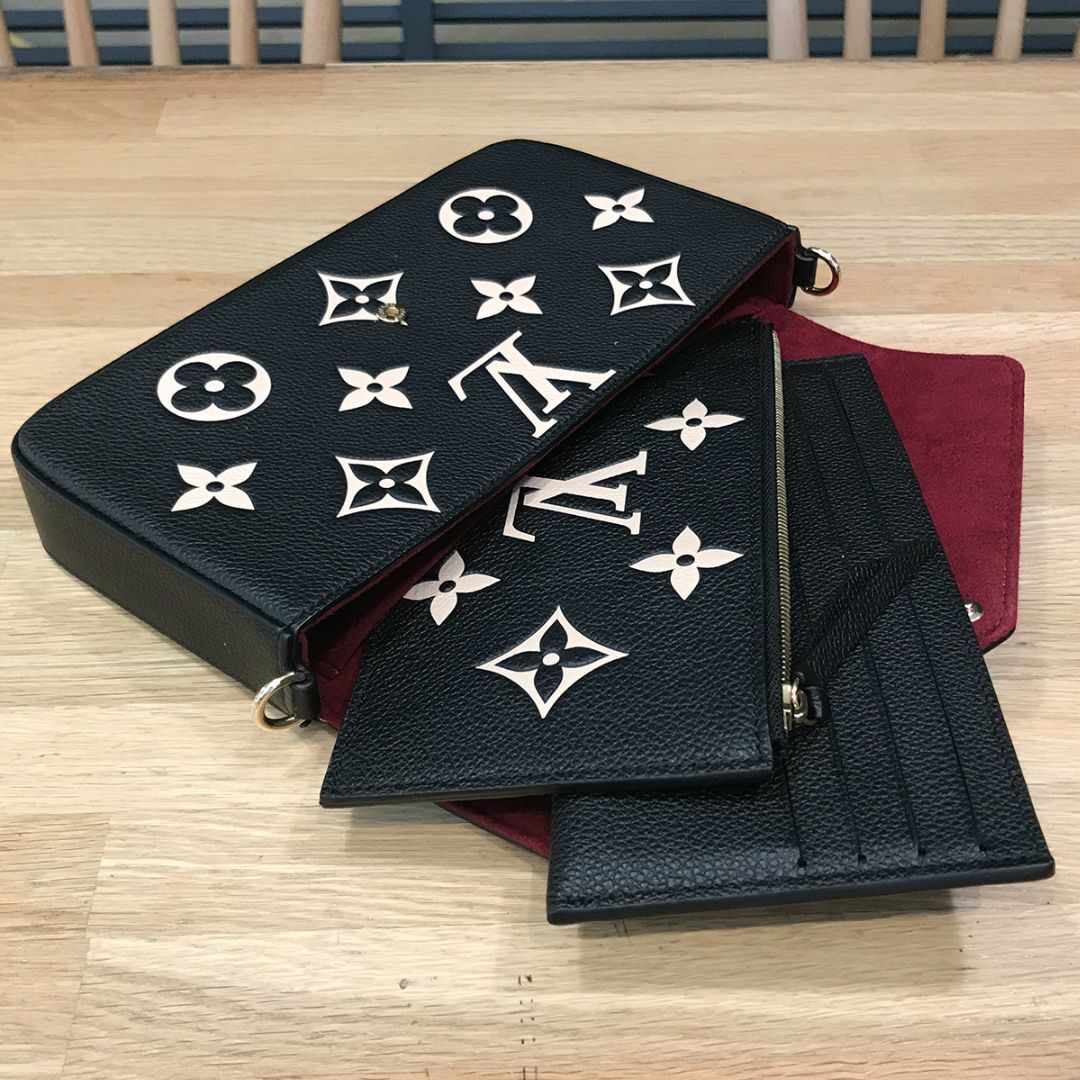 LOUIS VUITTON(ルイヴィトン)の新品同様 ルイヴィトン 現行 アンプラント ポシェットフェリシー ブラック レディースのバッグ(ショルダーバッグ)の商品写真