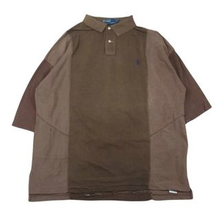 エゴトリッピング(EGO TRIPPING)のEGO TRIPPING エゴトリッピング RXLXH REMAKE POLO リメイク ポロ 半袖 シャツ ブラウン系 XL【中古】(ポロシャツ)