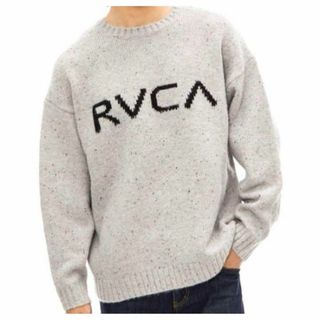 新品 RVCA ルーカ ニット セーター ルーズシルエット グレー L(ニット/セーター)