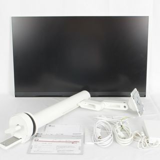 エルジーエレクトロニクス(LG Electronics)の【美品】LGエレクトロニクス SMART Monitor 32SQ780S-W ホワイト 31.5型 ディスプレイ PCモニター 本体(PC周辺機器)