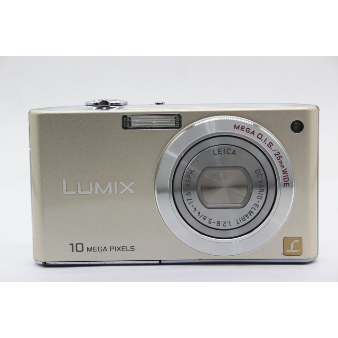 【返品保証】 パナソニック Panasonic LUMIX DMC-FX35 ゴールド バッテリー チャージャー付き コンパクトデジタルカメラ  s9127 スマホ/家電/カメラのカメラ(コンパクトデジタルカメラ)の商品写真