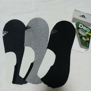 アディダス(adidas)のアディダス Deo 消臭 26~28 フットカバー 3足 adidas 滑り止め(ソックス)