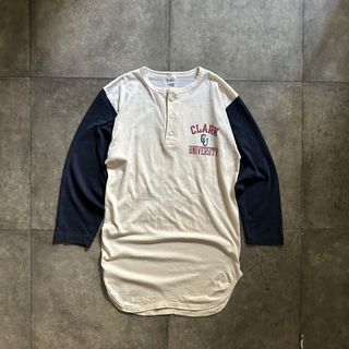 Champion - 70s チャンピオン ラグランベースボールtシャツ USA製 L ホワイト