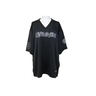 クロムハーツ(Chrome Hearts)の極美品 CHROME HEARTS クロムハーツ ウォームアップメッシュ半袖Ｔシャツ ブラック シルバー サイズL 中古 63456(Tシャツ/カットソー(半袖/袖なし))