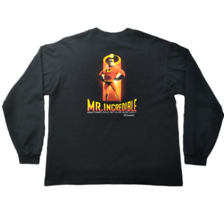 Disney - 古着　Mr.インクレディブル　長袖Tシャツ　XL　黒　ディズニー　ピクサー *