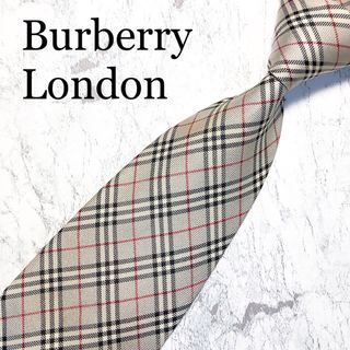 バーバリー(BURBERRY)のBUBERRY LONDON ネクタイ　ノバチェック　グレー(ネクタイ)