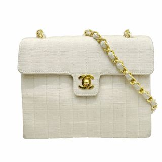 シャネル(CHANEL)のCHANEL シャネル ココマーク チェーンショルダー キャンバス 2番台 ベージュ ゴールド金具 レディース ヴィンテージ(ショルダーバッグ)