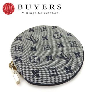 ルイヴィトン(LOUIS VUITTON)の【中古】 ルイ・ヴィトン コインケース ポルトモネロン M92460 モノグラムミニキャンバス ブルー ゴールド金具 丸型  ポーチ 普段使い レディース メンズ LOUIS VUITTON(コインケース)