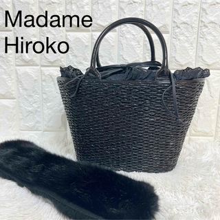 マダムヒロコ(Madame Hiroko)の美品♡マダムヒロコ　 3way トートバッグ　レース　ファー　軽量(トートバッグ)