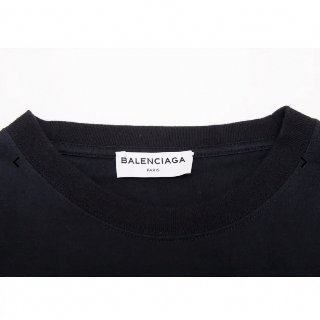 BALENCIAGA - バレンシアガ Tシャツ ブラック 黒 着物スリーブ BALENCIAGA - バレンシアガ Tシャツ ブラック 黒 着物スリーブ