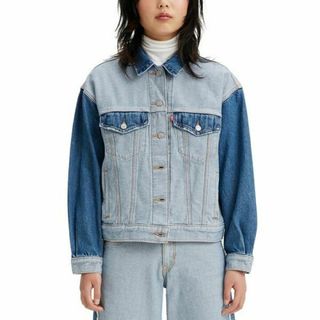 Levi's リーバイス ジャケット ブルゾン ツートン 再構築 パッチワーク(Gジャン/デニムジャケット)