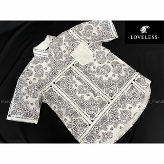 ラブレス(LOVELESS)のLOVELESS　ラブレス チェック　バンダナプリント 半袖シャツ(S)[31(シャツ)