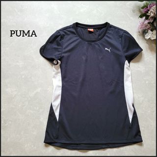 プーマ(PUMA)のPUMA/プーマ●胸元ワンポイントプリント♪切り替えスポーツウェア半袖Tシャツ(ウォーキング)