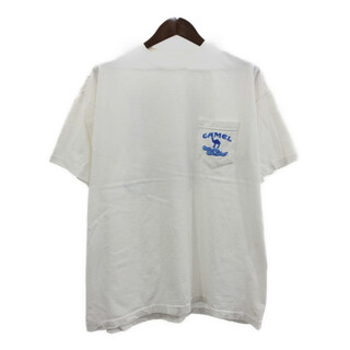 90年代 CAMEL キャメル ポケット 半袖Ｔシャツ ホワイト (メンズ XL) 中古 古着 Q6012(Tシャツ/カットソー(半袖/袖なし))