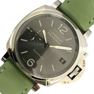 パネライ(PANERAI)の　パネライ PANERAI ルミノール ドゥエ 3デイズ オートマティック PAM00755 グレー SS/革ベルト 自動巻き レディース 腕時計(腕時計)