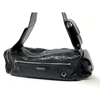 バレンシアガ(Balenciaga)のBALENCIAGA バレンシアガ SUPERBUS SLNGBAG S スリングバッグ ショルダーバッグ メンズ ラムスキン ブラック 702167 美品(ショルダーバッグ)