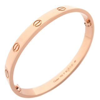 カルティエ(Cartier)のカルティエ Cartier ブレスレット LOVE ラブブレス K18PG ピンクゴールド #17 750 18K 18金 バングル  B6067417【中古】(ブレスレット/バングル)