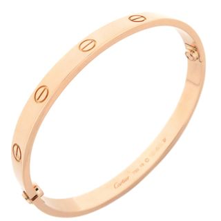 カルティエ(Cartier)のカルティエ Cartier ブレスレット LOVE ラブブレス K18PG ピンクゴールド #18 750 18K 18金 バングル  B6067418【中古】(ブレスレット/バングル)