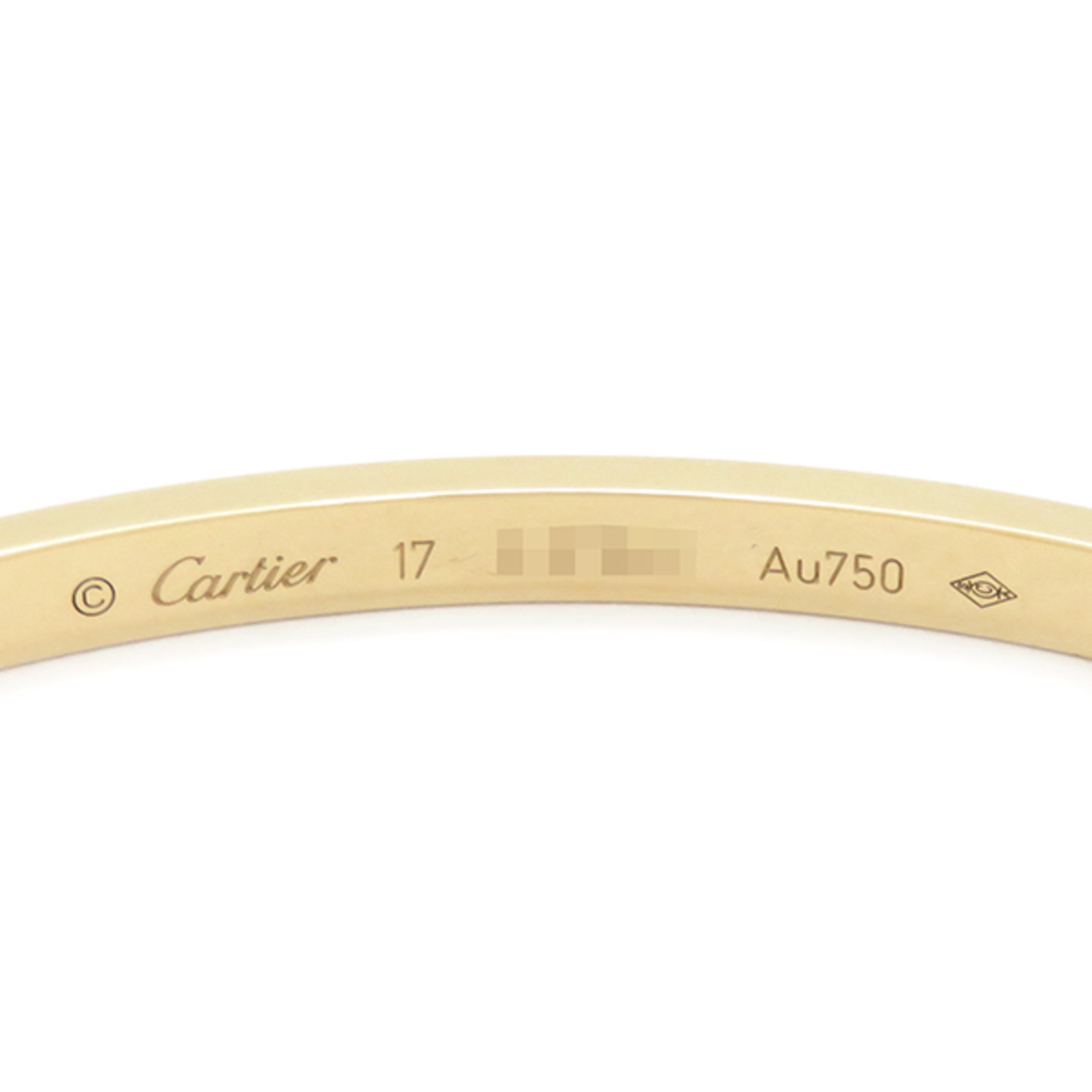Cartier(カルティエ)のカルティエ Cartier ブレスレット LOVE ラブブレス SM K18YG イエローゴールド #17 750 18K 18金 YG  B6047517【中古】 レディースのアクセサリー(ブレスレット/バングル)の商品写真