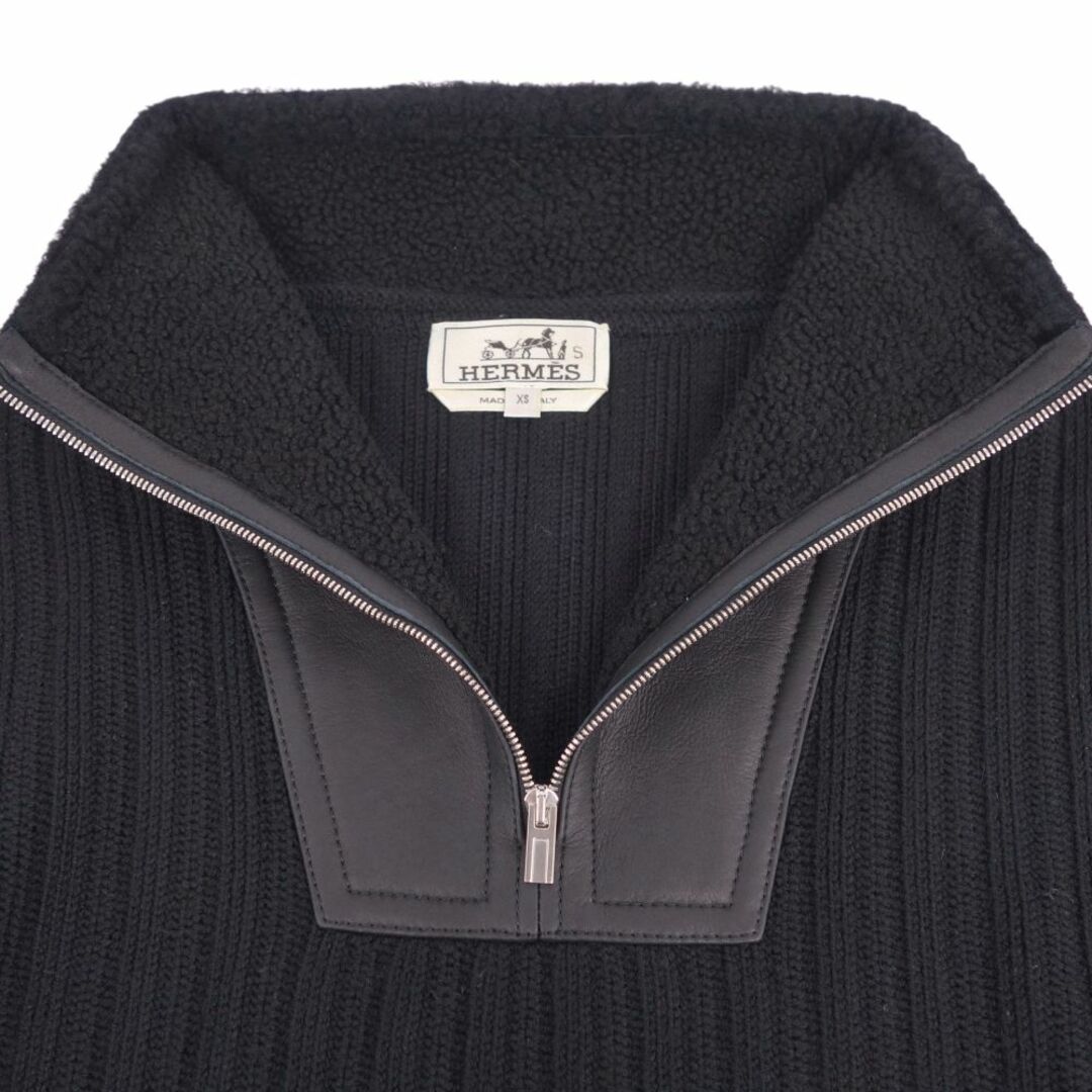 HERMES - 美品 エルメス HERMES ニット ハーフジップ セーター HERMES - 美品 エルメス HERMES ニット ハーフジップ セーター