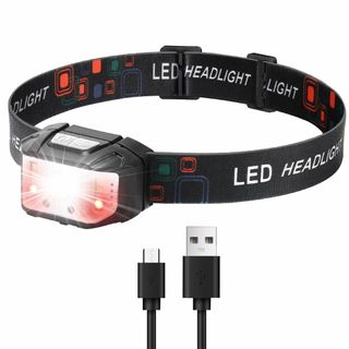 AMERTEER ヘッドライト 充電式 アウトドア用 LEDヘッドランプ ネック(ライト/ランタン)