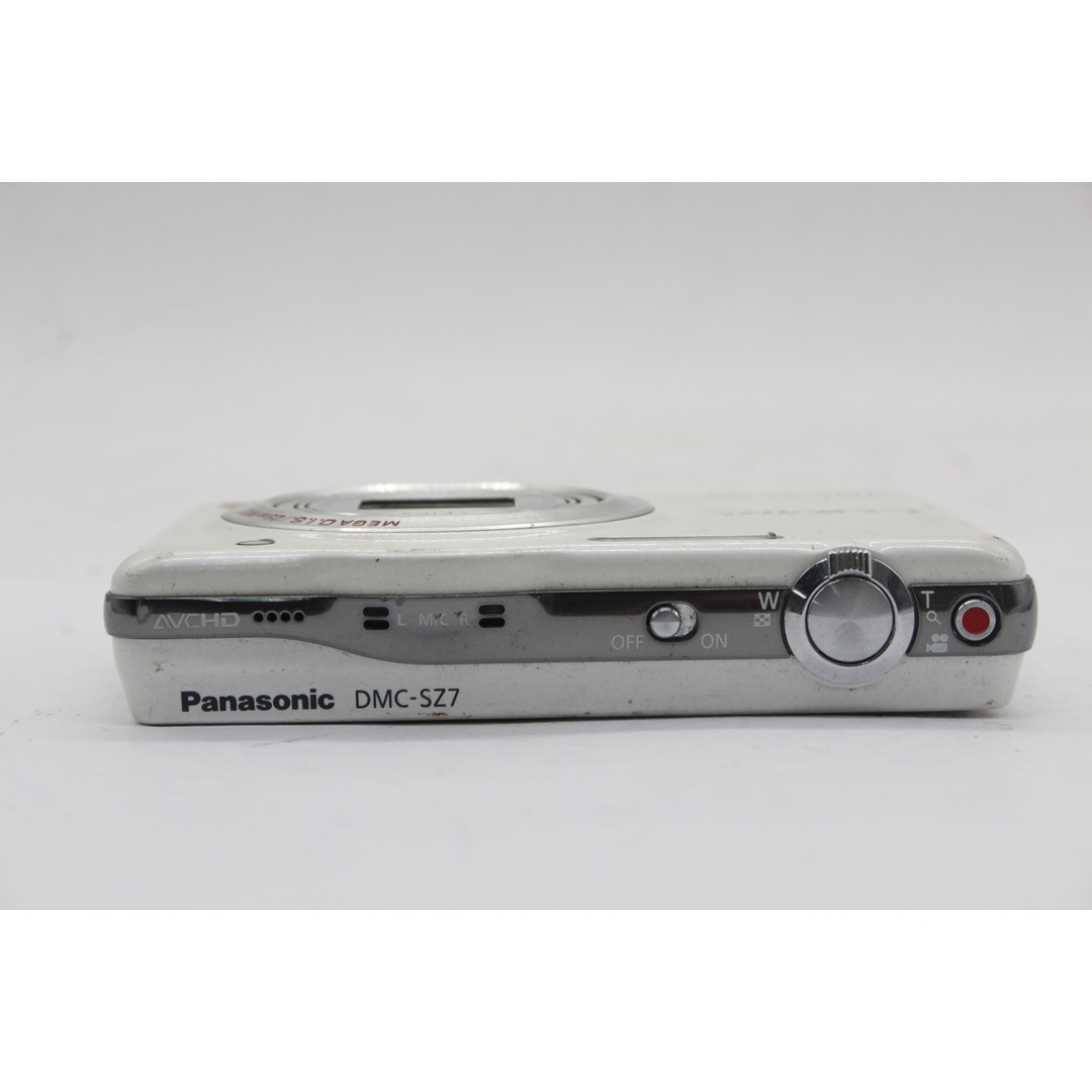 Panasonic 【返品保証】 パナソニック Panasonic LUMIX DMC-SZ7 ホワイト 10x バッテリー付き コンパクトデジタルカメラ s9159