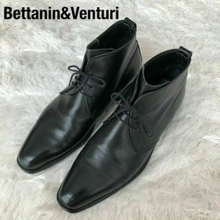 Bettanin＆Venturiベッタニンアンドベントゥーリチャッカーブーツ黒(ブーツ)