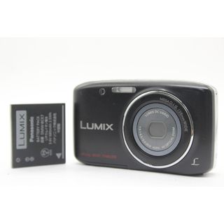 【美品 返品保証】 パナソニック Panasonic LUMIX DMC-S2 ブラック 4x バッテリー付き コンパクトデジタルカメラ  s9164(コンパクトデジタルカメラ)