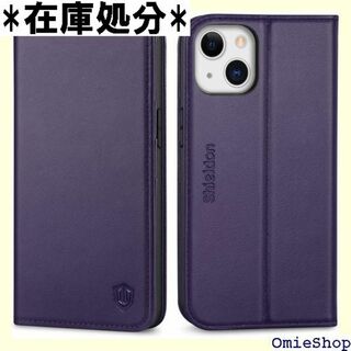SHIELDON iPhone13 対応 ケース 手帳 ン ークパープル 205(その他)