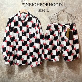 NEIGHBORHOOD - タグあり NEIGHBORHOOD ネイバーフッド 総柄 セットアップ チェック