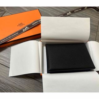 Hermes - 【新品未使用】カルヴィデュオ 黒 W刻印