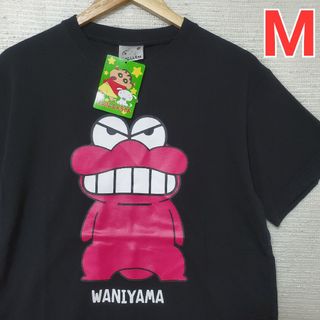 クレヨンしんちゃん ワニ山さん 半袖 Tシャツ 新品 メンズ  Mサイズ 黒