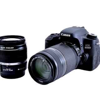 キヤノン(Canon)のWi-Fi搭載! Canon EOS 8000D ダブルレンズキット #6042(デジタル一眼)