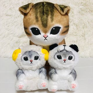 モフサンド(mofusand)の【モフサンド/3点セット】えびにゃんBIGぬいぐるみ ひつじにゃん くまにゃん(ぬいぐるみ)